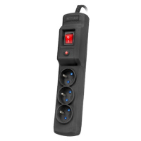 ARMAC SURGE PROTECTOR MULTI M3 3M 3X FRENCH OUTLETS BLACK
