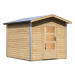 Venkovní finská sauna BOSS Lanitplast Přírodní dřevo