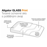 Ochranné tvrzené sklo GLASS PRINT pro Honor X8 5G, černá