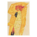 Obrazová reprodukce Gerti in Gold, Egon Schiele, 26.7 × 40 cm