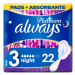 Always Platinum Night (Velikost 3) Hygienické Vložky S Křidélky 22 ks