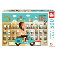 Educa puzzle Drive your life a fix lepidlo 17987