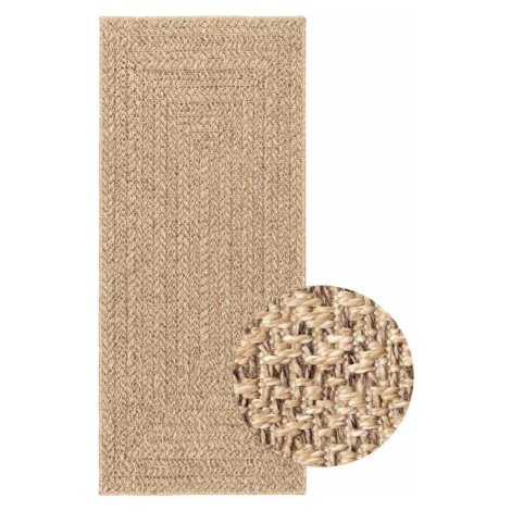 vidaXL Koberec ZIZUR béžový 80x200 cm jutový vzhled interiér exteriér