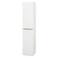 MEREO Mailo, koupelnová skříňka vysoká 170 cm, bílá, chrom madlo CN514LP
