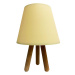 Stolní lampa WOOD 1xE27/60W/230V krémová