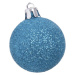 Modré vánoční ozdoby v sadě 12 ks Casa Selección, ⌀ 4 cm