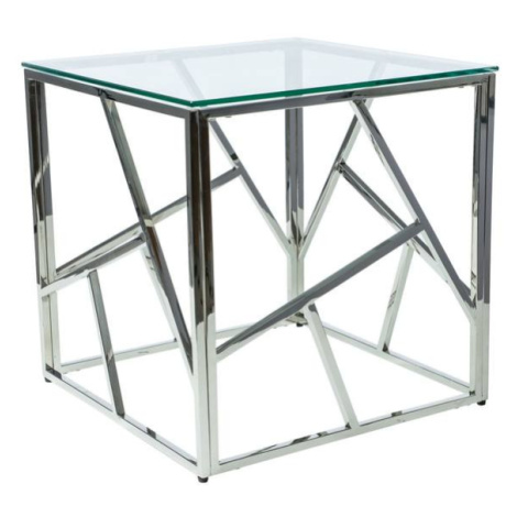 Přístavný stolek ISCODO stříbrná