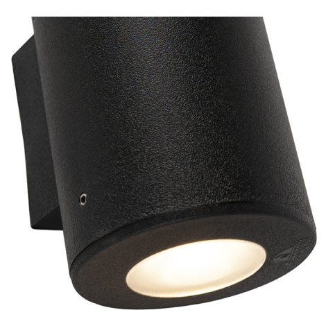 Moderní nástěnná lampa černá IP55 vč. 1 x GU10 - Franca QAZQA
