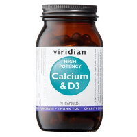 Viridian High Potency Calcium&Vitamin D3 cps.90