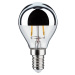 Paulmann LED žárovka E14 827 kapka stříbrná 2,6W