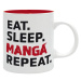 Hrnek Eat Sleep Manga Repeat - Asian Art, 0,32 l