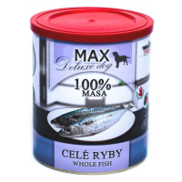 Max Deluxe Dog konzerva Celé ryby 800g