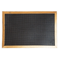 Gumová rohožka - předložka PINMAT černá/zlatá více rozměrů Mybesthome Rozměr: 40x60 cm