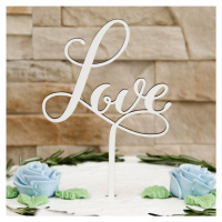 Ozdoba na svatební dort - nápis Love
