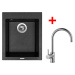 Sinks CUBE 410 Granblack + Vitalia CUBE 410 Granblack + Vitalia