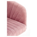 Kancelářská otočná židle FRESCO — látka, růžová