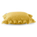 Polštář TULIA 45x45cm mustard/hořčicová MyBestHome Varianta: Povlak na polštář, 45x45 cm