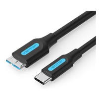 Vention USB-C to Micro USB-B 3.0 2A Cable 1m Black