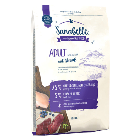 Výhodné balení Sanabelle 2 x 10 kg - Adult pštros