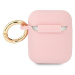 Guess GUA2SSSI pouzdro na Airpods 2. Generace / 1. Generace pink Silicone Vintage Script