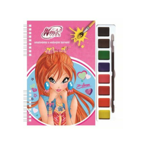 Winx Club Bloom - Omalovánky s vodovými barvami (růžová) Akim