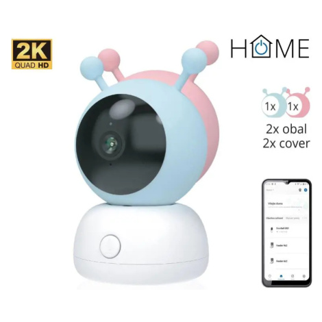 iGET HOME Camera CS2 Baby - WiFi 2K IP kamera a chůvička, noční vidění, audio, 2x obal, teplota
