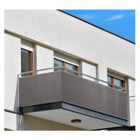 Balkonová zástěna OSLO grafitová, výška 80 cm, šířka různé rozměry MyBestHome Rozměr: 80x300 cm 