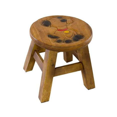 Dřevěná dětská stolička - PEJSEK SE ZLATOU ZNÁMKOU AK Trading