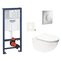 Závěsný wc set do lehkých stěn / předstěnová montáž Swiss Aqua Technologies Infinitio SIKOGRSIN1