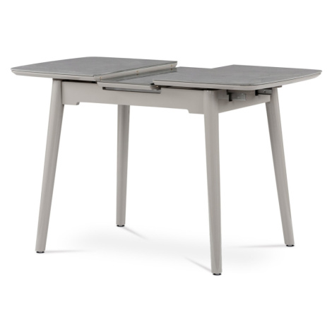 Jídelní stůl MEDININ typ 2, šedý mramor/šedý vysoký lesk Autronic