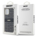 Zadní kryt DKNY PC/TPU Repeat Pattern Tonal Stripe Magsafe pro Apple iPhone 12/12 Pro, černá