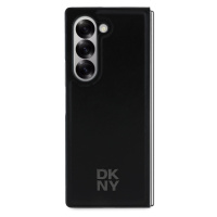 Zadní kryt DKNY PU Leather Stack Logo MagSafe pro Samsung Galaxy Z Fold6, černá