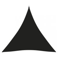 Stínící plachta trojúhelníková 4x4x4 m oxfordská látka Dekorhome Černá,Stínící plachta trojúheln
