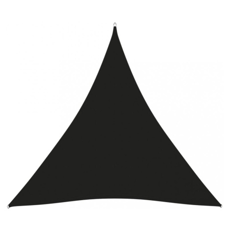 Stínící plachta trojúhelníková 4x4x4 m oxfordská látka Dekorhome Černá,Stínící plachta trojúheln vidaXL