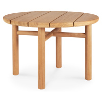 Ethnicraft designové zahradní stoly Teak Quatro Outdoor Coffee Table (průměr 68 cm)