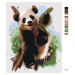 Malování podle čísel - PANDA NA VĚTVI Rozměr: 80x100 cm, Rámování: vypnuté plátno na rám