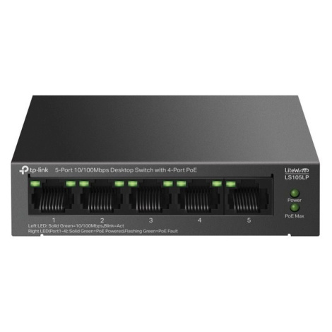 TP-Link LS105LP Switch 1x LAN, 4x LAN s PoE, 41W TP LINK