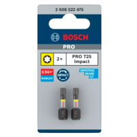 Šroubovací bit Bosch PRO Impact Control 25 mm T25 2 ks 2608522475