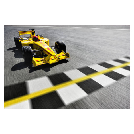 Fotografie Formula One Racecar Crossing Finish Line, David Madison, (40 x 26.7 cm)