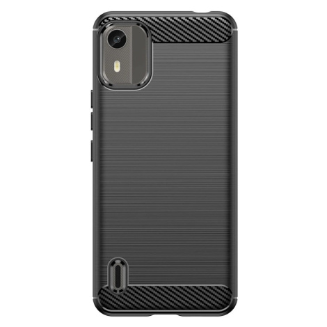 Silikonové pouzdro Carbon Case pro Nokia C12/Nokia C12 Pro/Nokia C12 Plus - černé