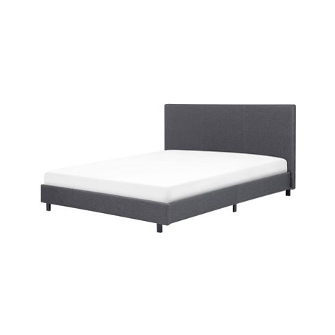 BELIANI postel ALBI 160 × 200, šedá