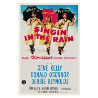 Ilustrace Singing in the Rain, Ft. Debbie Reynolds & Gene Kelly, 26.7 × 40 cm