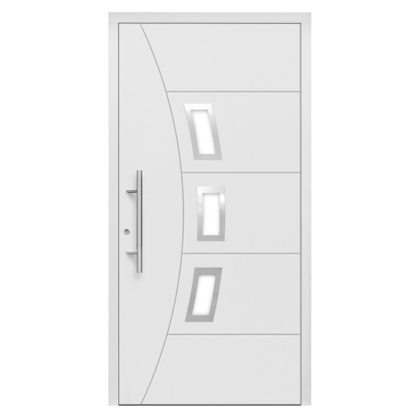 Splendoor Hliníkové vchodové dveře Moderno M320/P, bílé, 110 L