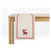 Vánoční ubrus - běhoun na stůl BOXING DAY - motiv sob 35x180 cm,
