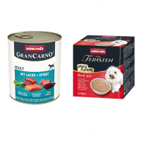 Animonda GranCarno Original 24 x 800 g + 3 x 85 g pudding snack zdarma - losos a špenát