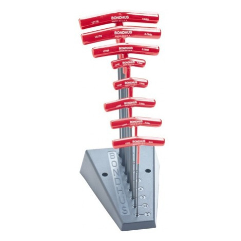 BONDHUS 13189 sada T-klíčů imbus s kuličkou BTX 80M/S metric ve stojanu