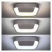 SOLIGHT WO769-G LED stropní světlo čtvercové Treviso, 48W, 2880lm, stmívatelné, dálkové ovládání