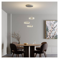Lucande Závěsná LED lampa Lyani, 3 kruhy, různá výška