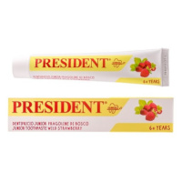 PRESIDENT zubní pasta gel děti 6+let jahoda 50ml