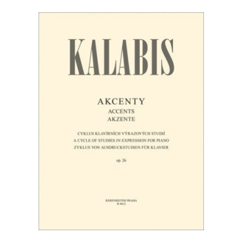 Akcenty - Viktor Kalabis Bärenreiter